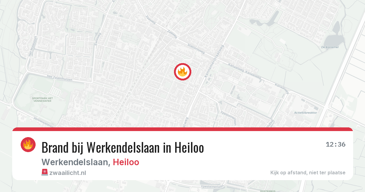 Brand bij Werkendelslaan in Heiloo — 25 jun 2026