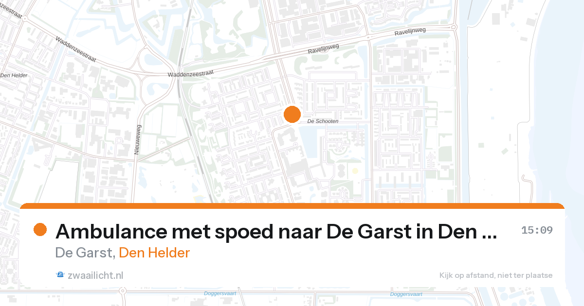 Ambulance met spoed naar De Garst in Den Helder — 28 aug 2026