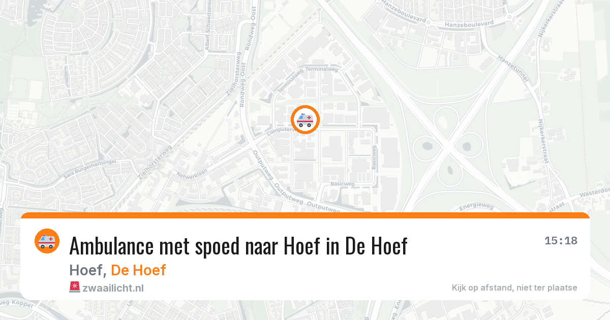 Ambulance met spoed naar Hoef in De Hoef — 7 apr 2026