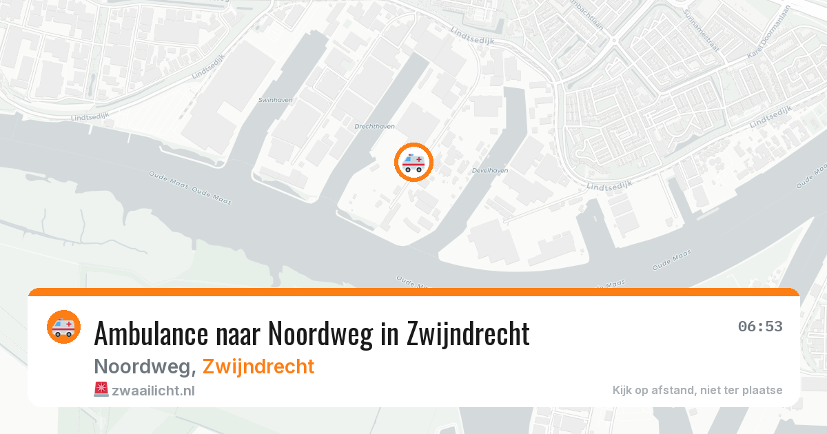 Ambulance naar Noordweg in Zwijndrecht — 4 jun 2026