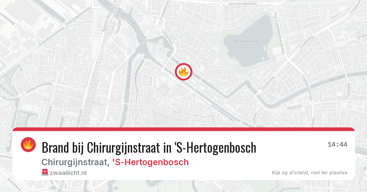 Brand bij Chirurgijnstraat in 'S-Hertogenbosch — 4 apr 2026