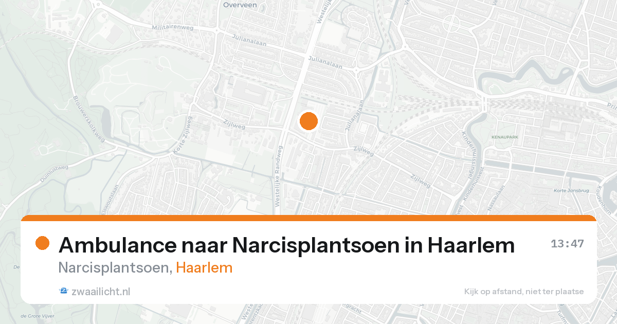 Ambulance naar Narcisplantsoen in Haarlem — 23 aug 2026