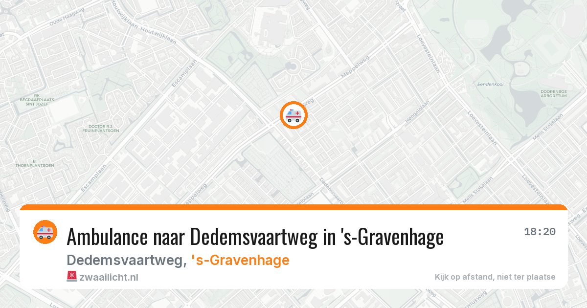 Ambulance naar Dedemsvaartweg in 's-Gravenhage — 3 jul 2026