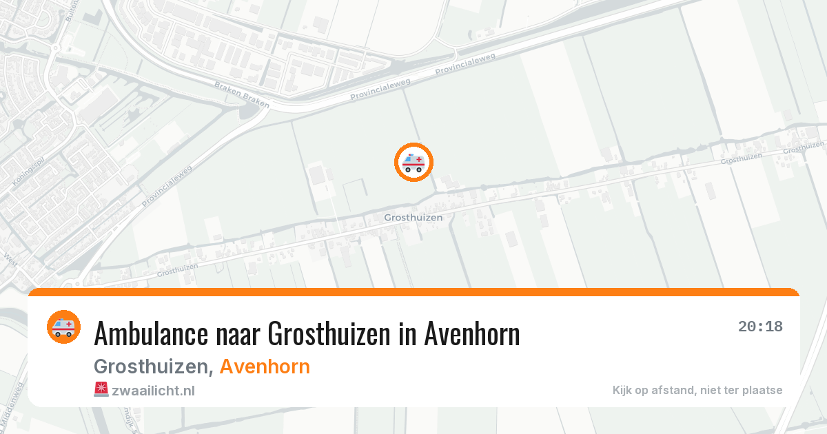 Ambulance naar Grosthuizen in Avenhorn — 28 mei 2026