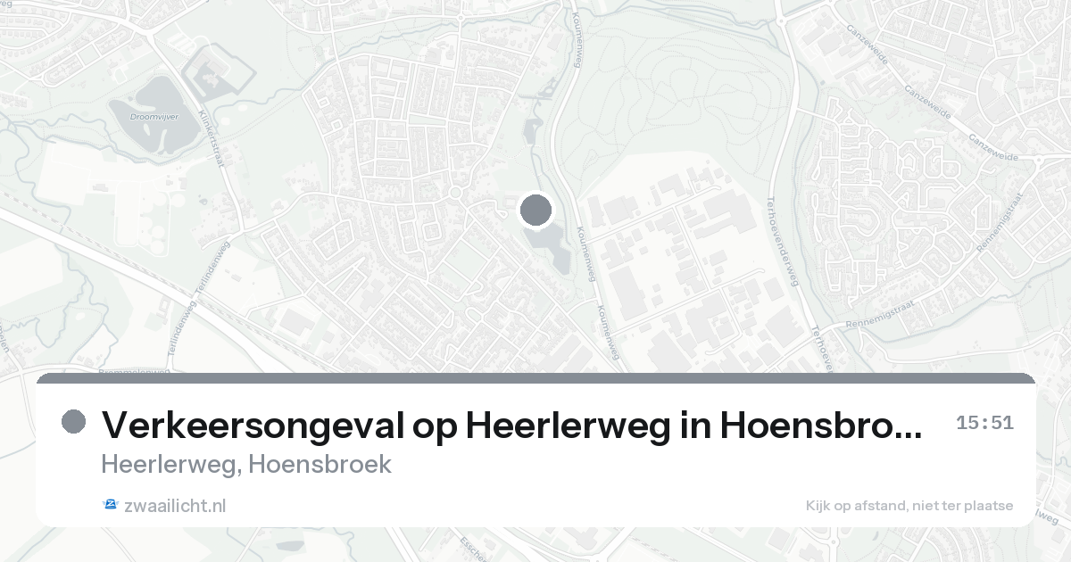 Verkeersongeval op Heerlerweg in Hoensbroek — 17 aug 2026