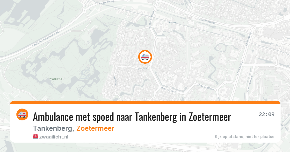 Ambulance met spoed naar Tankenberg in Zoetermeer — 30 mrt 2026