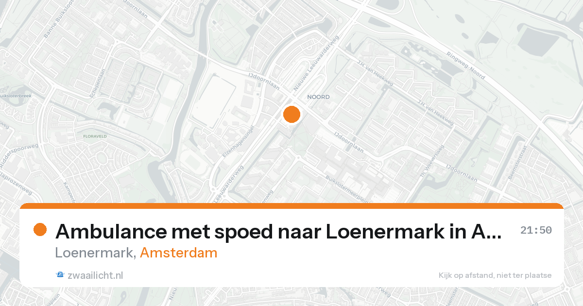 Ambulance met spoed naar Loenermark in Amsterdam — 21 jul 2026