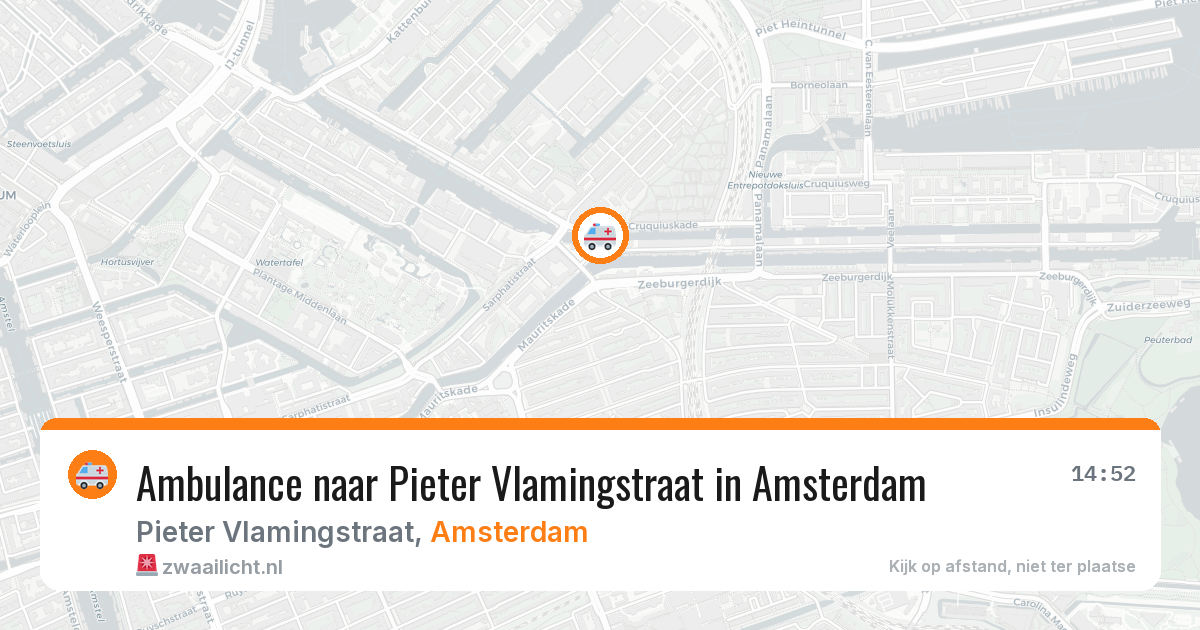 Ambulance naar Pieter Vlamingstraat in Amsterdam — 28 mei 2026