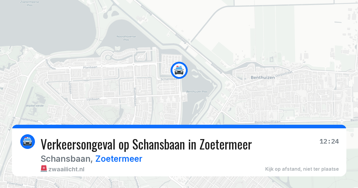 Verkeersongeval op Schansbaan in Zoetermeer — 1 aug 2026