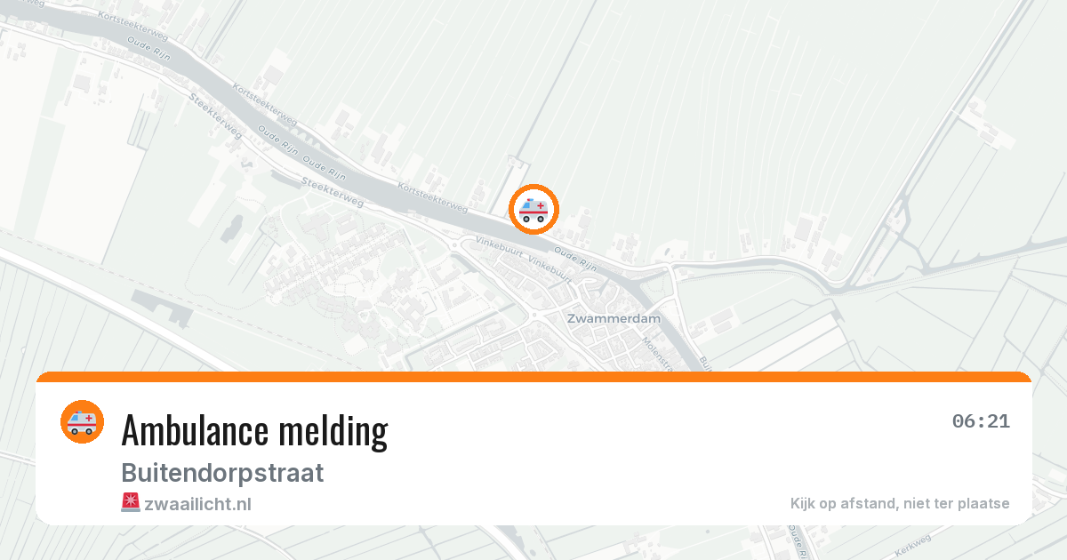 Ambulance melding — 9 mei 2026
