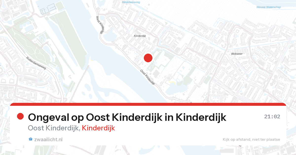 Ongeval op Oost Kinderdijk in Kinderdijk — 26 aug 2026