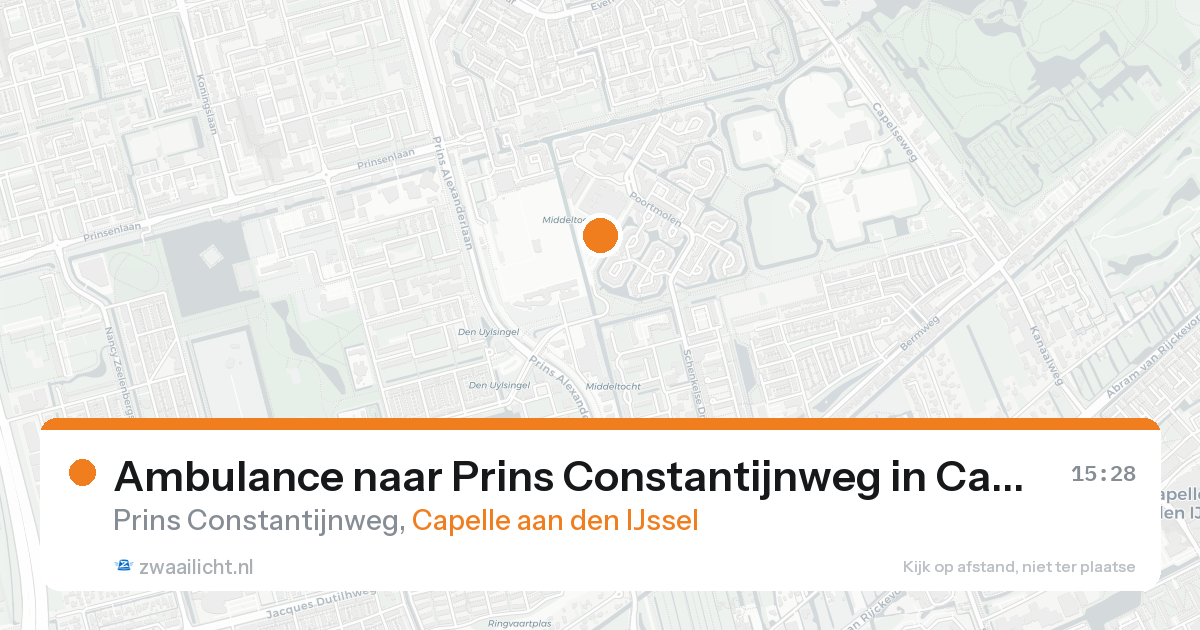 Ambulance naar Prins Constantijnweg in Capelle aan den IJssel — 30 jun 2026