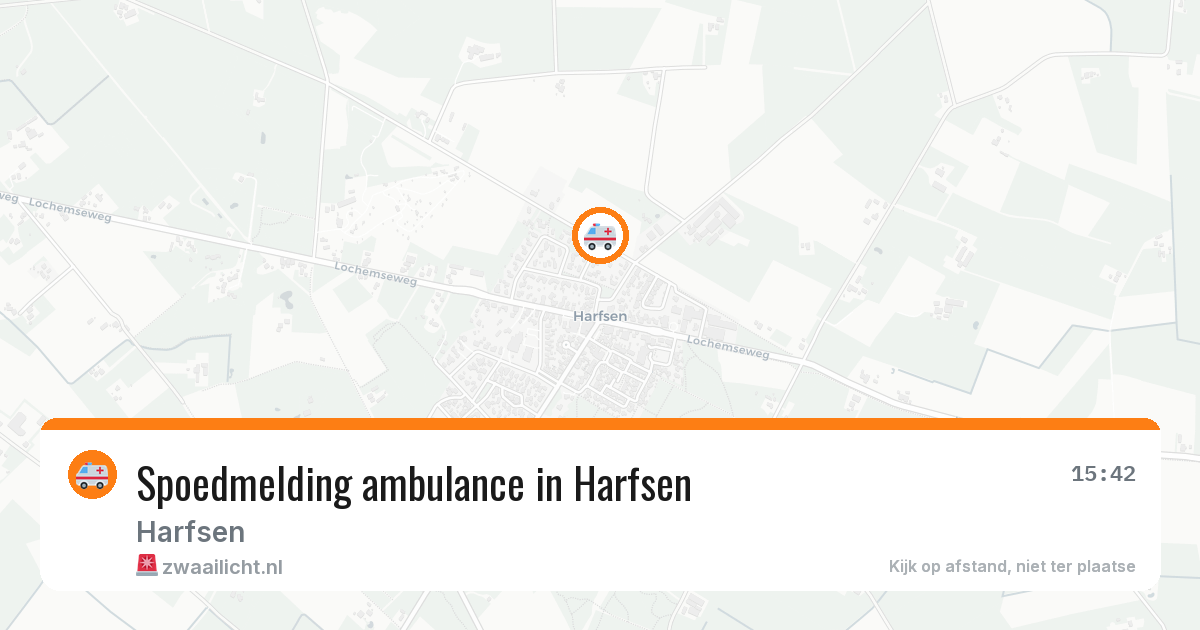 Spoedmelding ambulance in Harfsen — 5 aug 2026