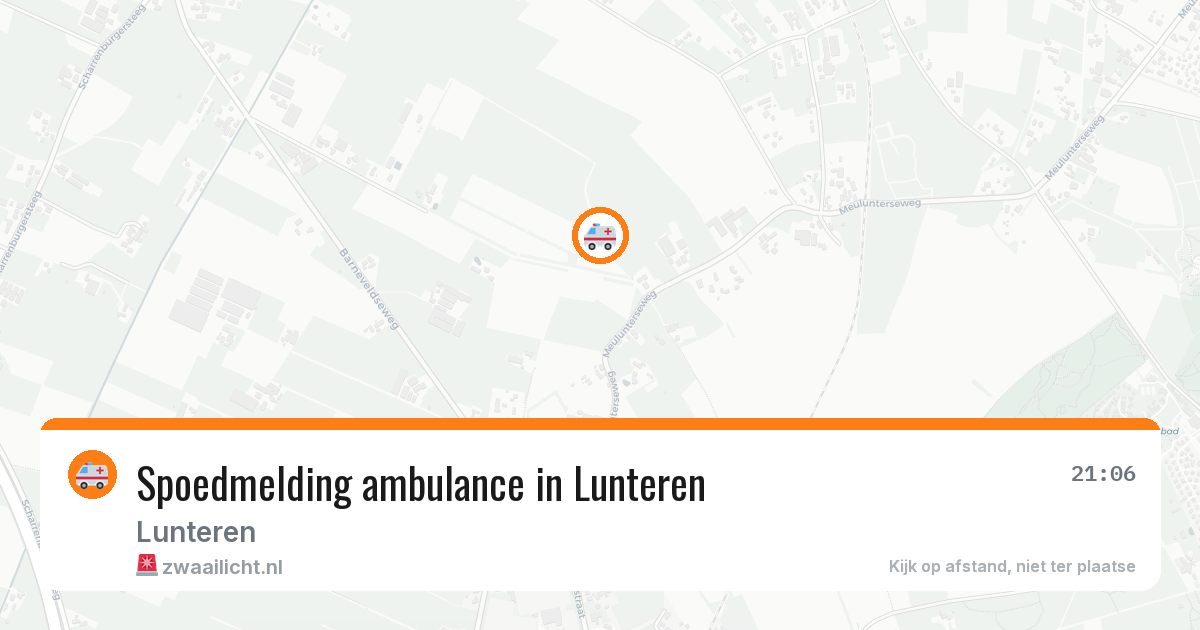 Spoedmelding ambulance in Lunteren — 11 aug 2026