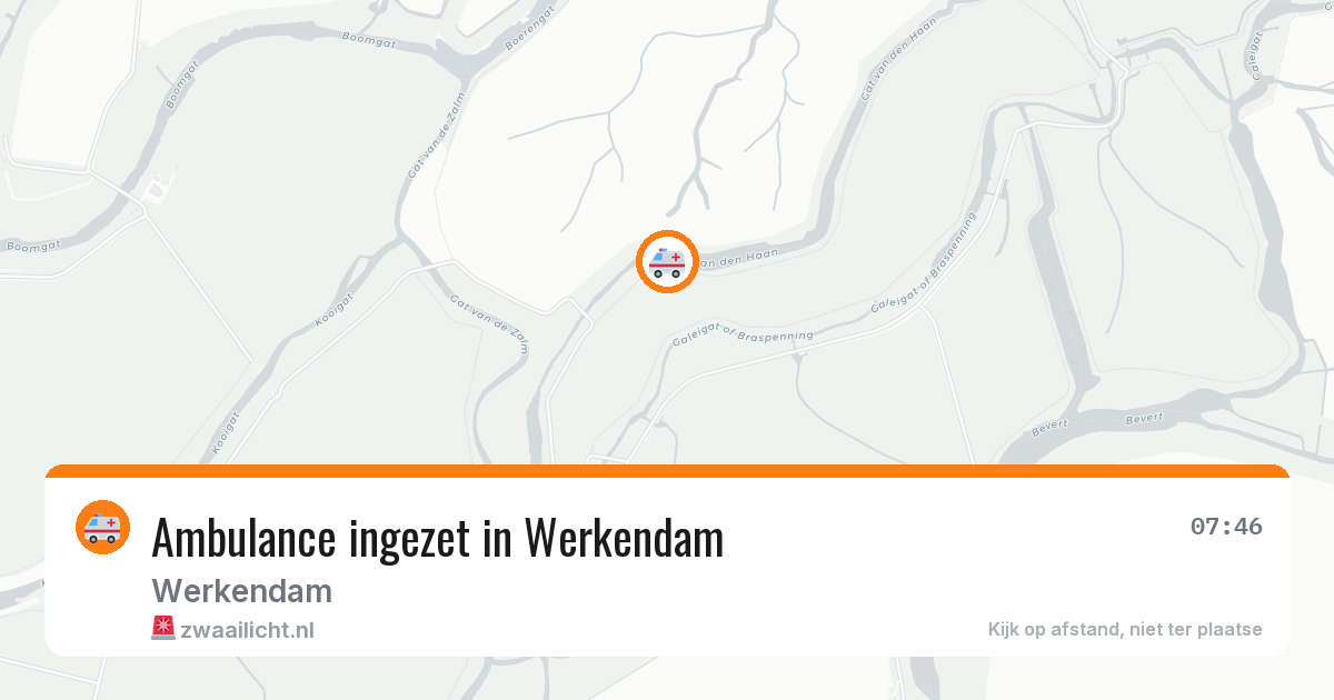 Ambulance ingezet in Werkendam — 11 aug 2026