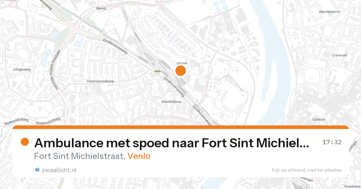 Ambulance met spoed naar Fort Sint Michielstraat in Venlo — 10 aug 2026