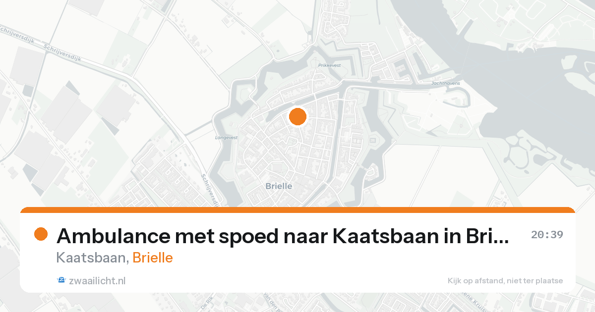 Ambulance met spoed naar Kaatsbaan in Brielle — 25 aug 2026