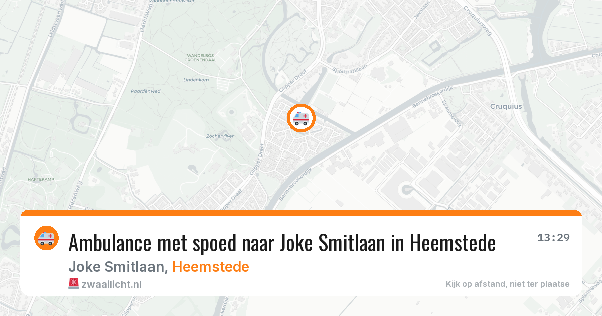 Ambulance met spoed naar Joke Smitlaan in Heemstede — 27 jan 2026