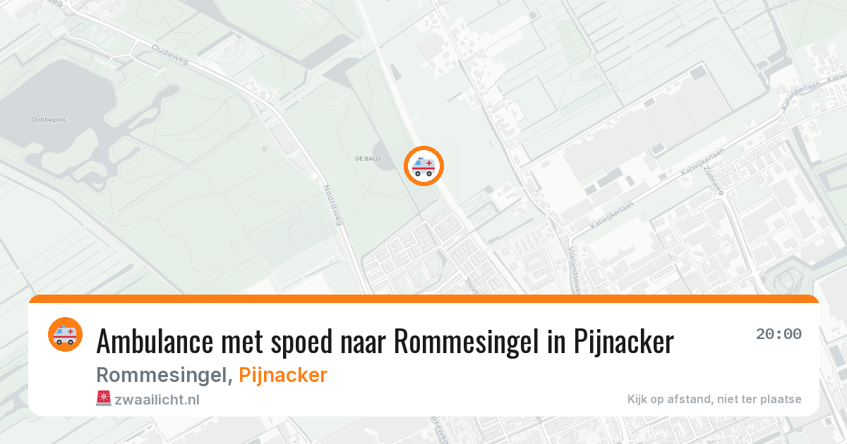 Ambulance met spoed naar Rommesingel in Pijnacker — 16 mrt 2026