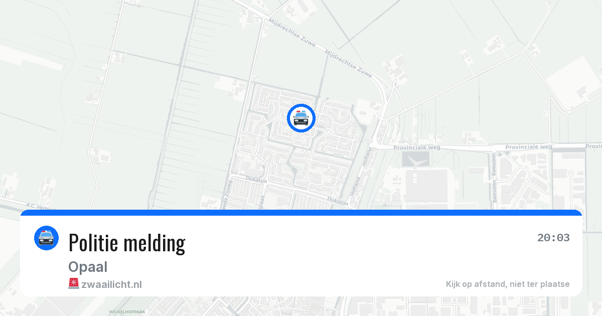 Politie melding — 29 mei 2026