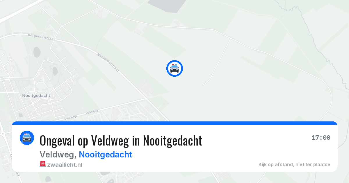 Ongeval op Veldweg in Nooitgedacht — 9 aug 2026