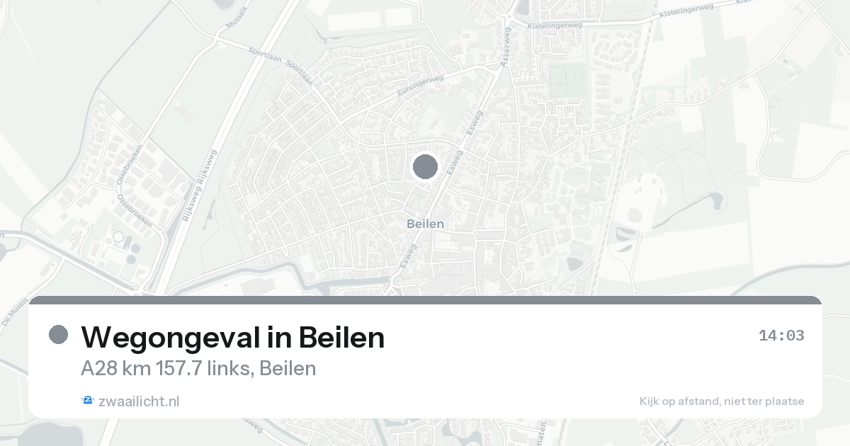 Wegongeval in Beilen — 30 jan 2026