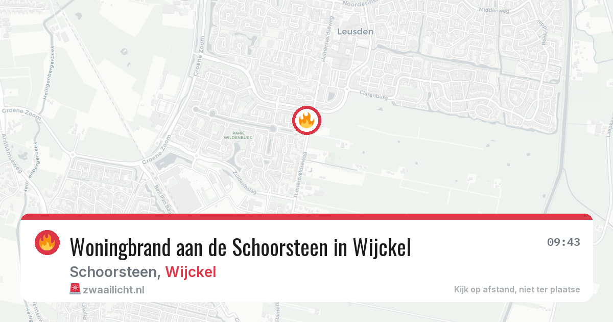 Woningbrand aan de Schoorsteen in Wijckel — 6 feb 2026
