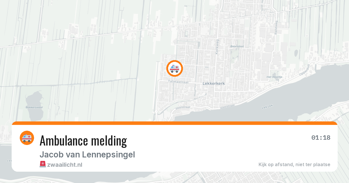 Ambulance melding — 23 mei 2026