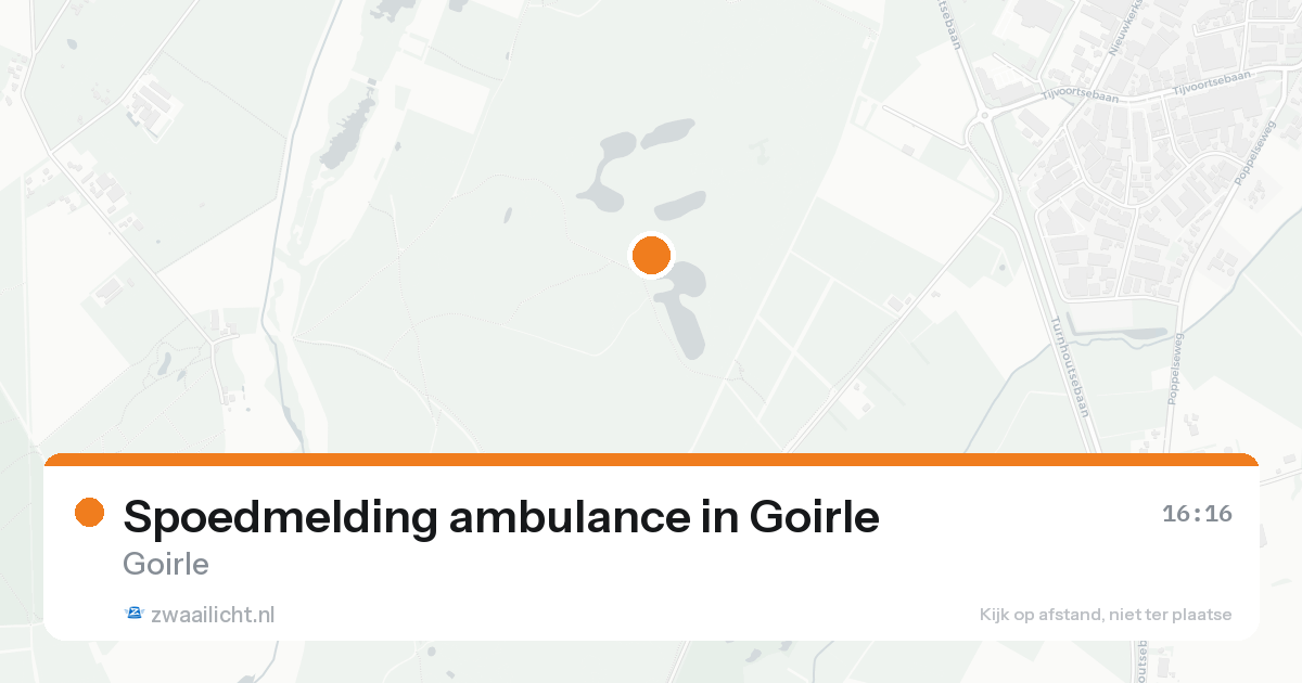 Spoedmelding ambulance in Goirle — 3 jun 2026