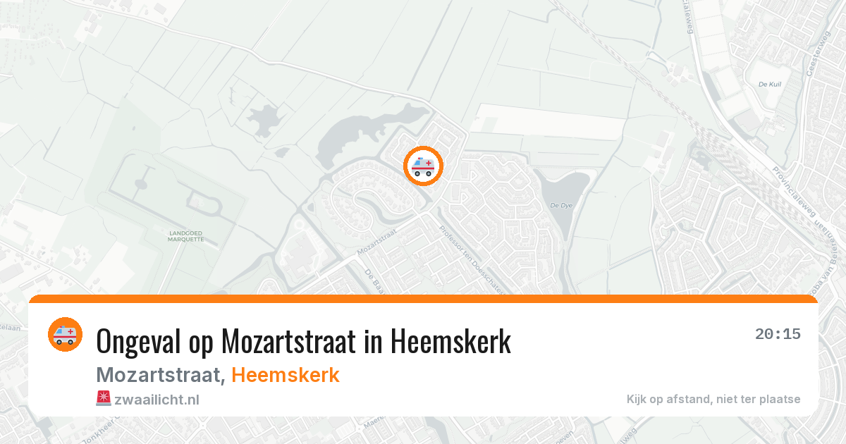Ongeval op Mozartstraat in Heemskerk — 2 jul 2026