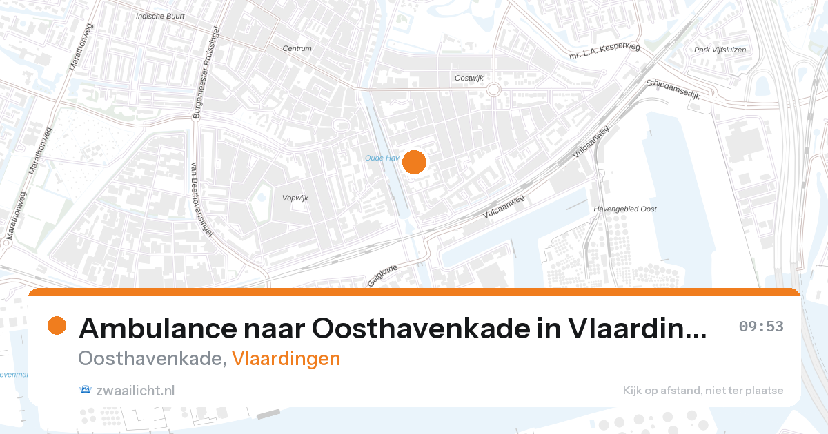 Ambulance naar Oosthavenkade in Vlaardingen — 28 aug 2026