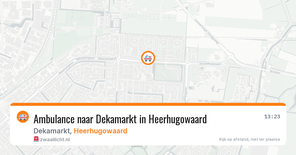 Ambulance naar Dekamarkt in Heerhugowaard — 8 jul 2026