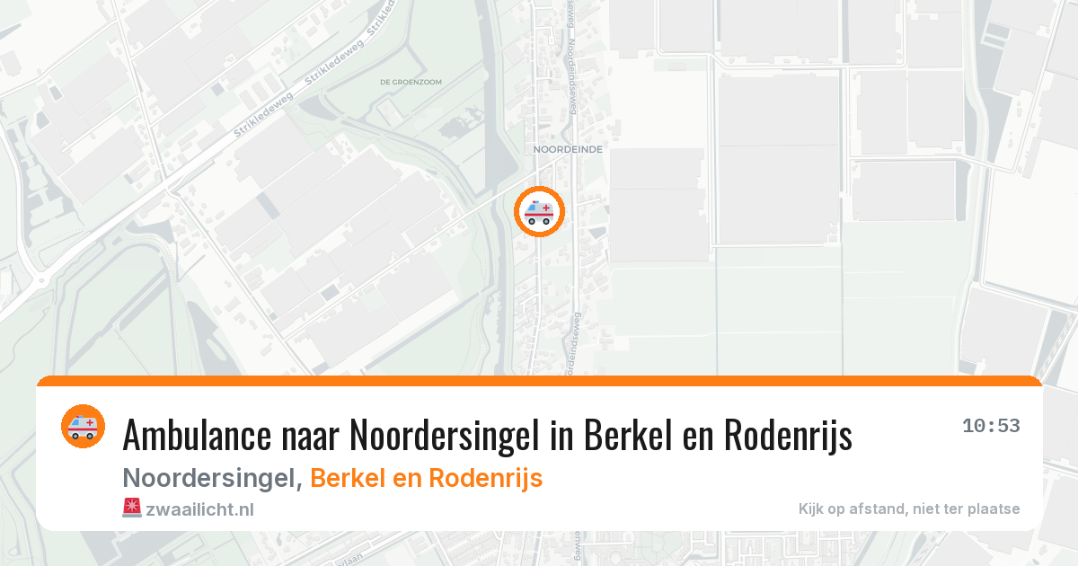 Ambulance naar Noordersingel in Berkel en Rodenrijs — 4 aug 2026