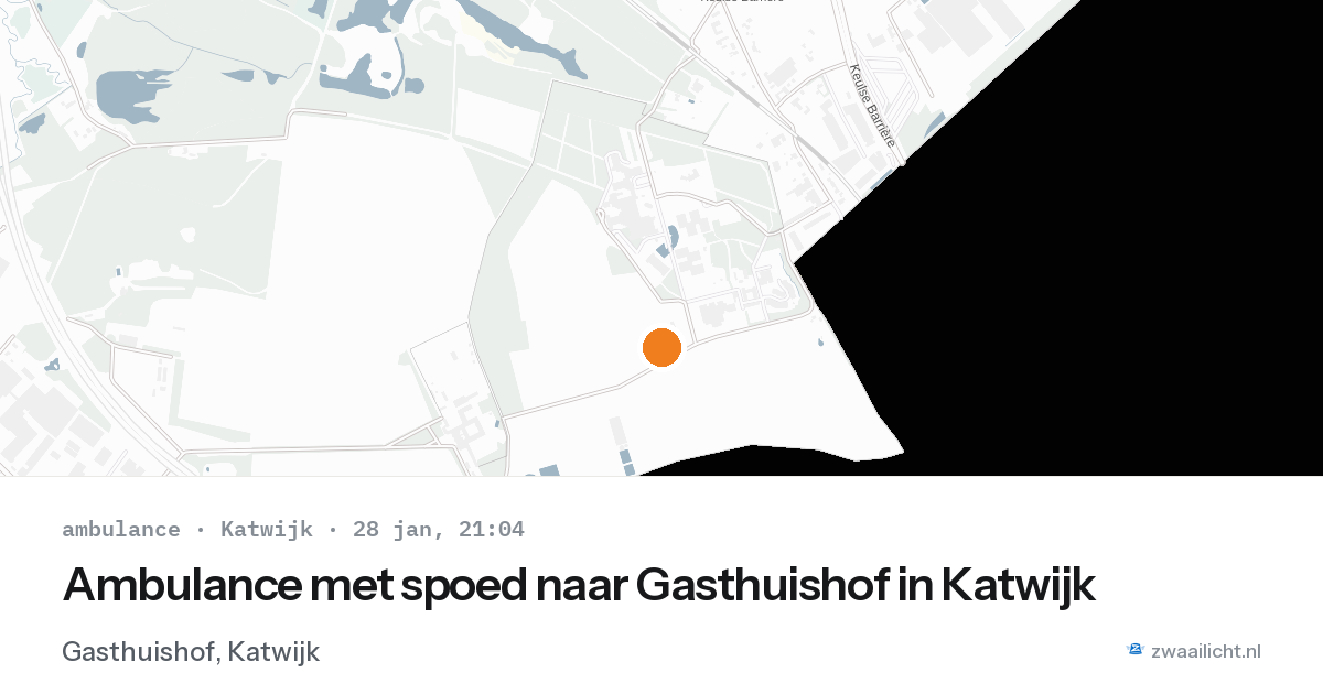 Ambulance met spoed naar Gasthuishof in Katwijk — 28 jan 2026