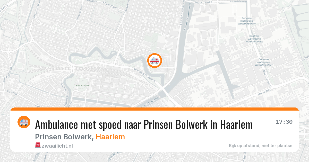 Ambulance met spoed naar Prinsen Bolwerk in Haarlem — 22 jul 2026