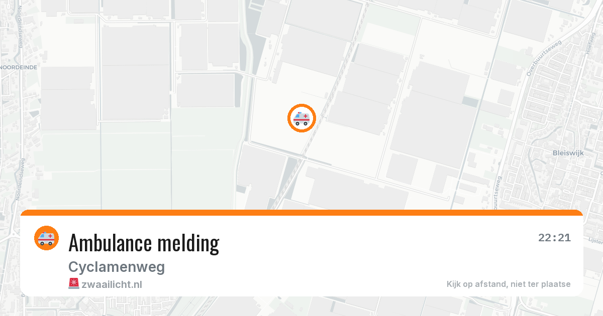 Ambulance melding — 25 apr 2026