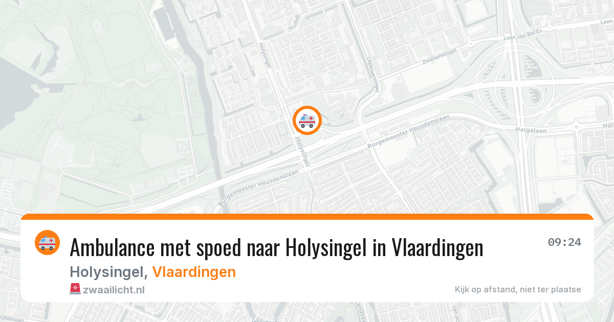 Ambulance met spoed naar Holysingel in Vlaardingen — 28 mei 2026