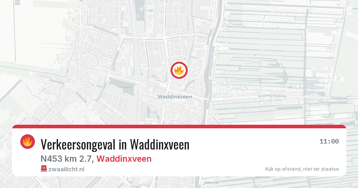 Verkeersongeval in Waddinxveen — 2 apr 2026