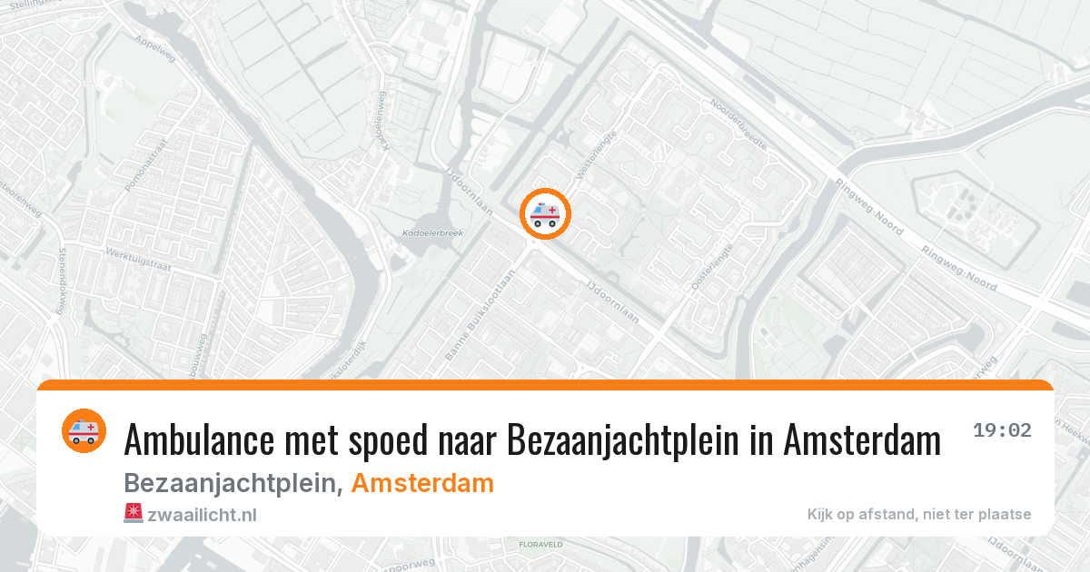 Ambulance met spoed naar Bezaanjachtplein in Amsterdam — 13 jun 2026