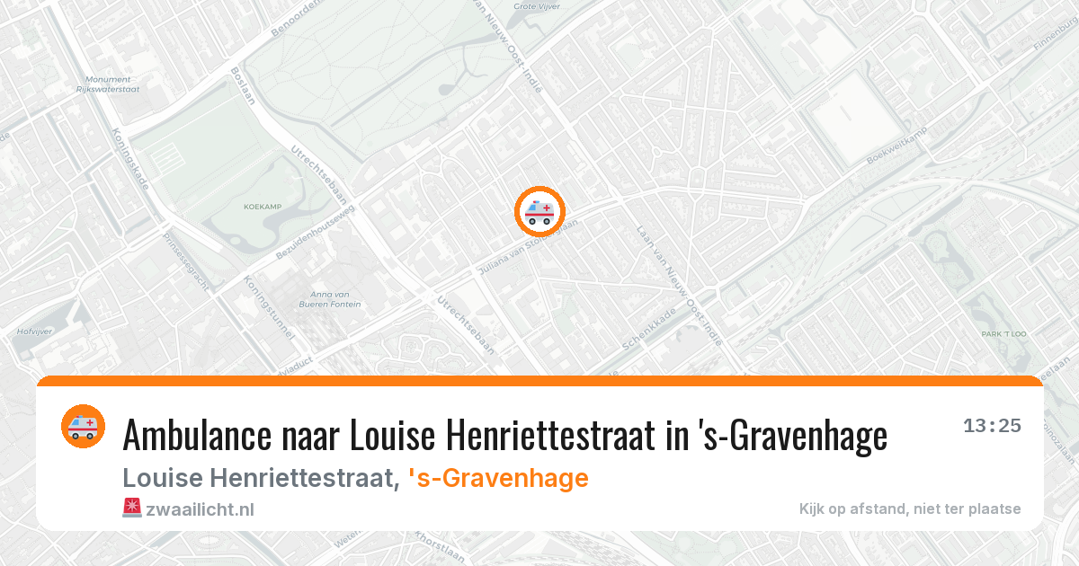 Ambulance naar Louise Henriettestraat in 's-Gravenhage — 9 jul 2026