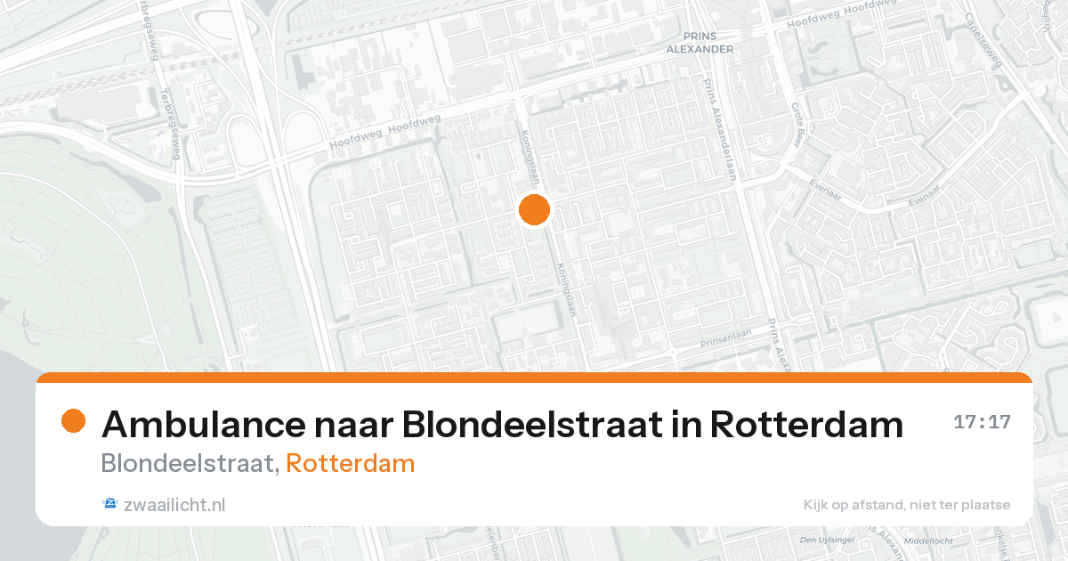 Ambulance naar Blondeelstraat in Rotterdam — 31 jan 2026