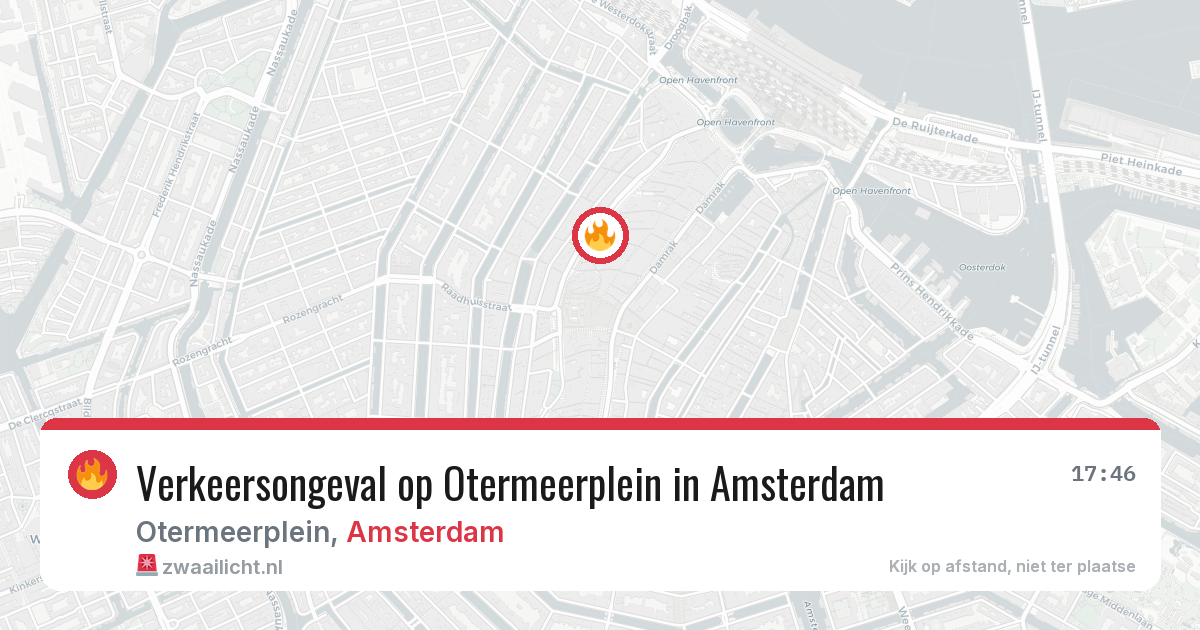 Verkeersongeval op Otermeerplein in Amsterdam — 22 jun 2026