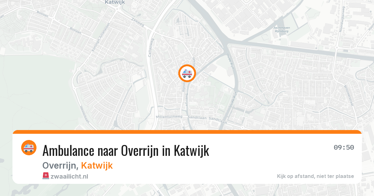 Ambulance naar Overrijn in Katwijk — 7 aug 2026