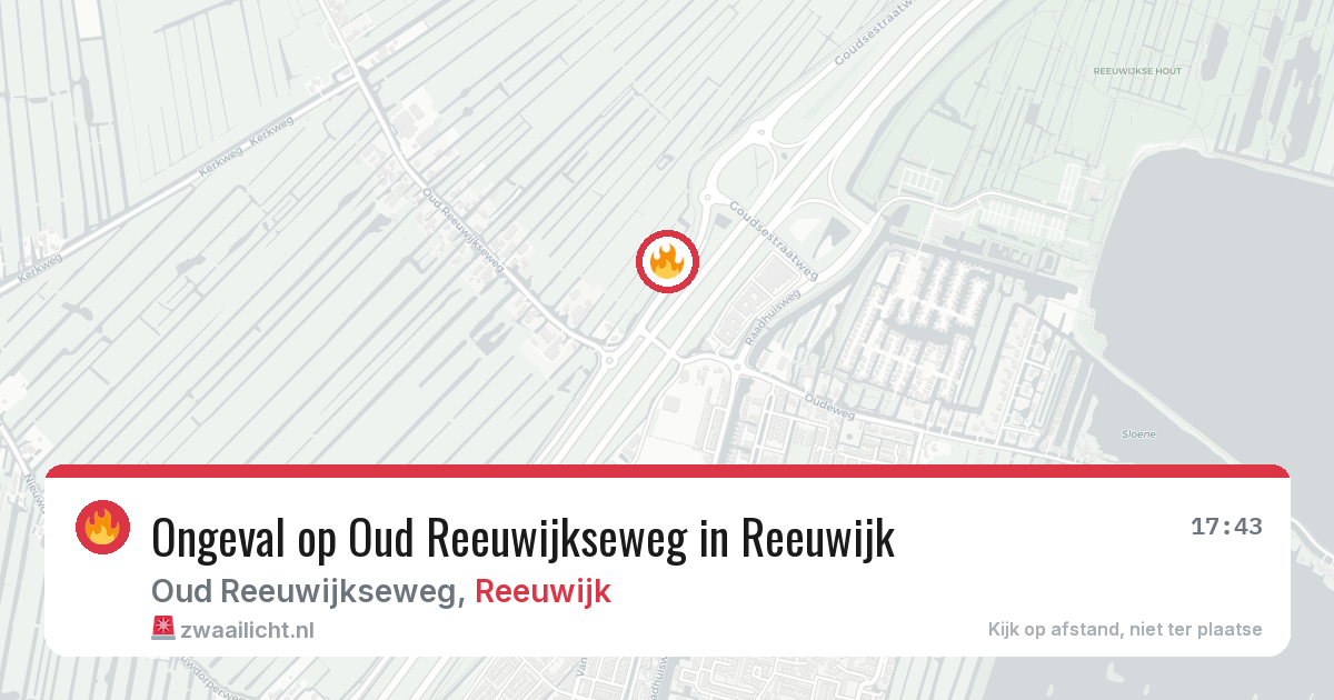 Ongeval op Oud Reeuwijkseweg in Reeuwijk — 24 jun 2026