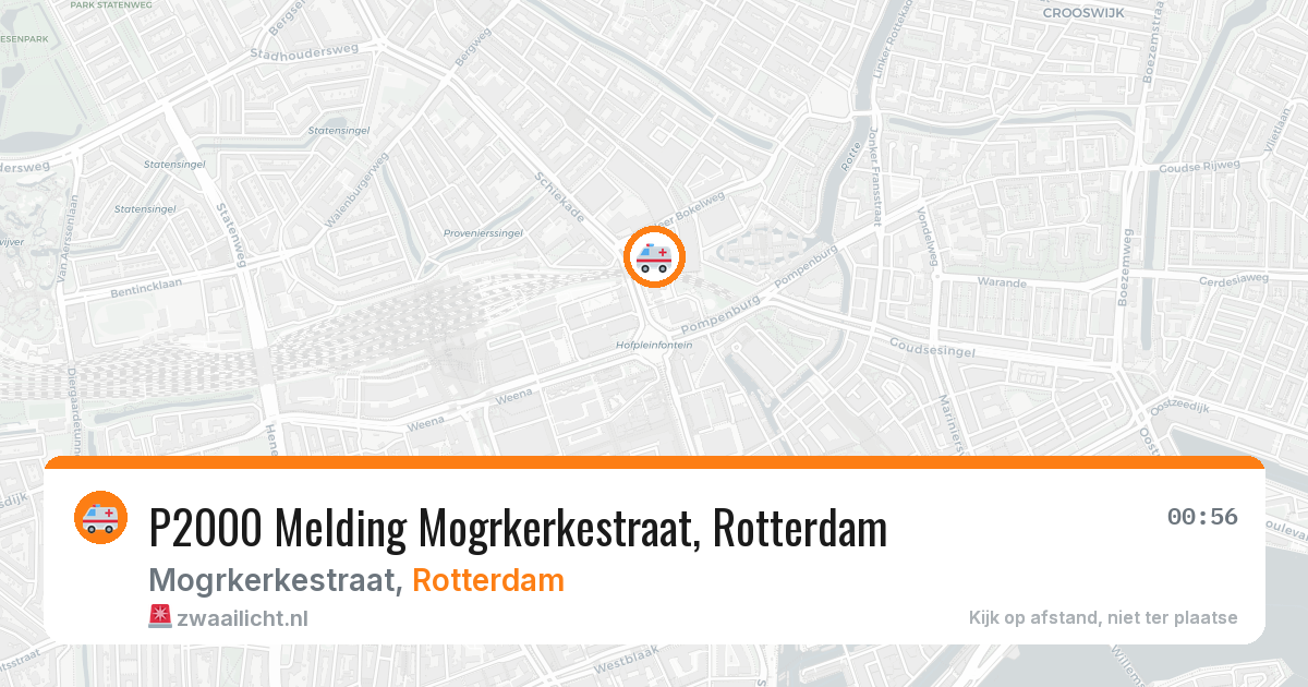 P2000 Melding Mogrkerkestraat, Rotterdam — 6 jul 2026