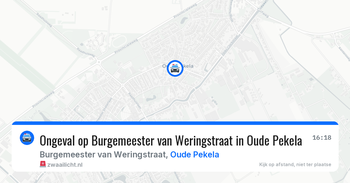 Ongeval op Burgemeester van Weringstraat in Oude Pekela — 26 apr 2026