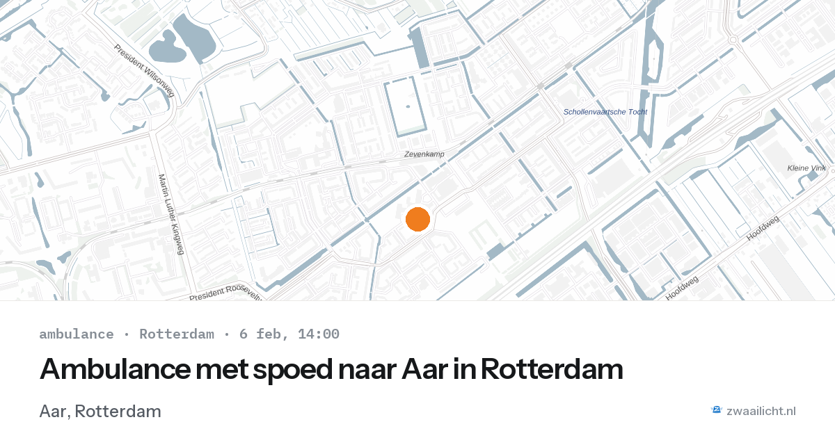 Ambulance met spoed naar Aar in Rotterdam — 6 feb 2026