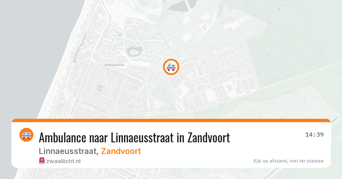 Ambulance naar Linnaeusstraat in Zandvoort — 24 mei 2026
