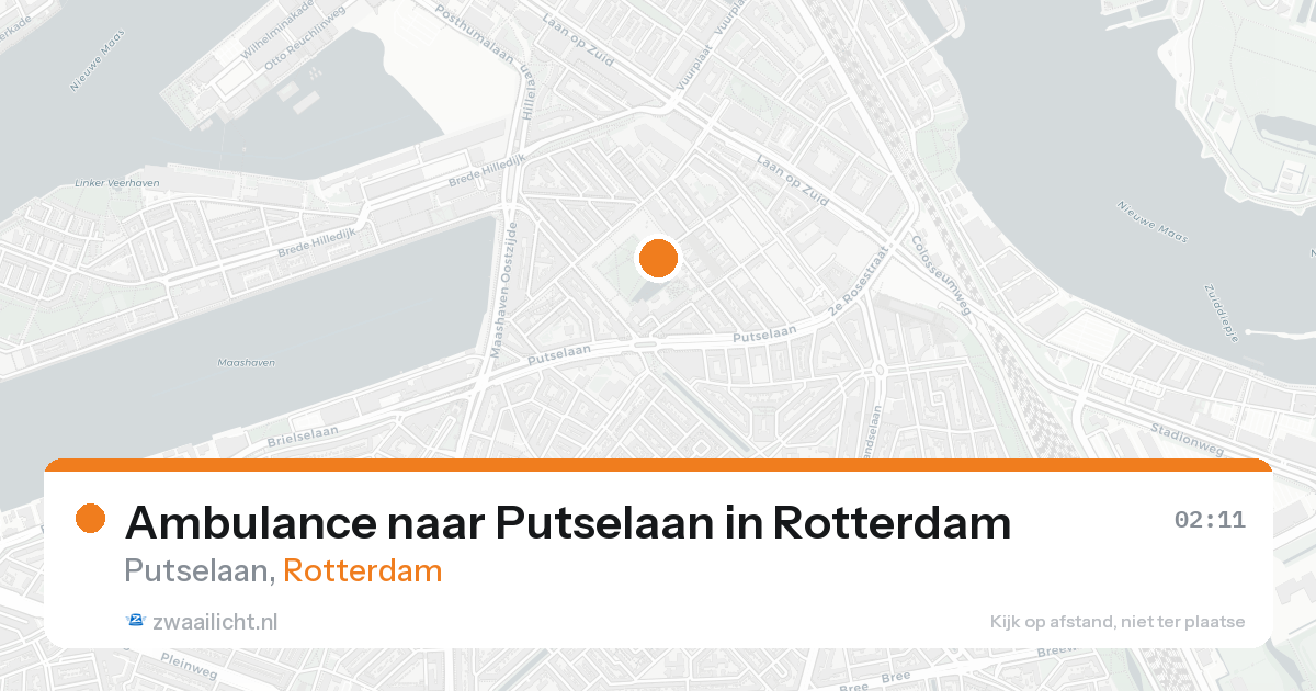 Ambulance naar Putselaan in Rotterdam — 22 aug 2026