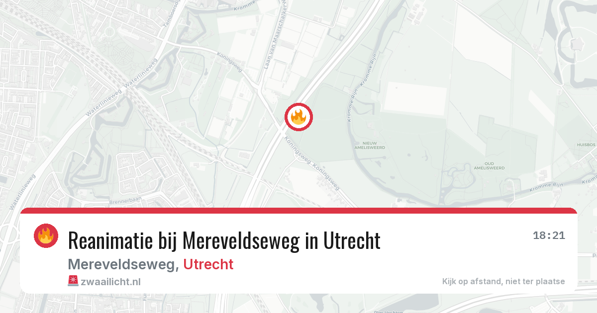 Reanimatie bij Mereveldseweg in Utrecht — 27 jun 2026